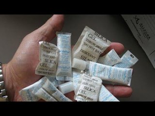 Todo mundo joga o saquinho de gel de sílica fora. Isso é um erro!