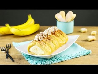 Bûche de boudoirs à la banane : un roulé de douceurs