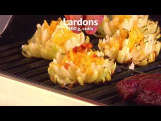 Steak grillé et sa fleur de lotus : le barbecue se met sur son 31 !