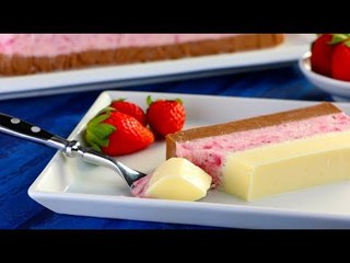 Un dessert frais et fruité : bûche glacée aux trois saveurs