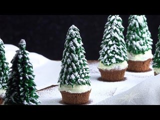 Cupcakes sapins de Noël : des créations originales pour égayer la table.