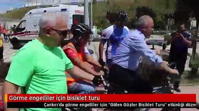 Görme engelliler için bisiklet turu