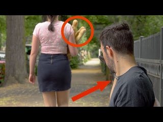 Il veut ce qu'elle a - dans son sac en papier !