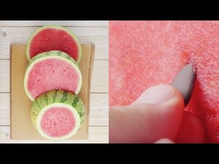 Il FAUT couper la pastèque en tranches épaisses !
