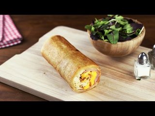 Enrolado ao invés de achatado: Rolinho crocante de sanduíche