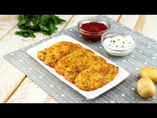 Uma novidade para o café da manhã: panquequinha de batata e queijo