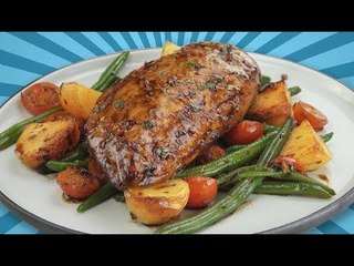 O aroma te deixará com água na boca: frango marinado em mel e balsâmico