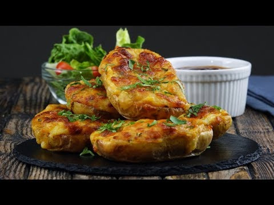 Com bastante queijo para acompanhar: Batata recheada ao forno