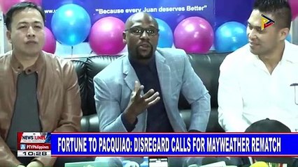 Fortune to Pacquiao: Disregard calls for Mayweather rematch