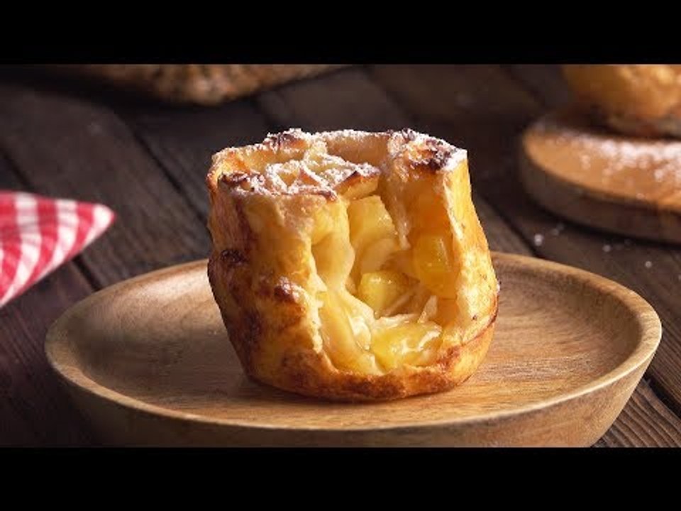 Rolinhos de maçã e amêndoas: uma combinação de lamber os beiços