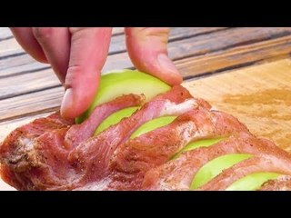 Maçã na carne assada? Eu jamais teria pensado nisso!