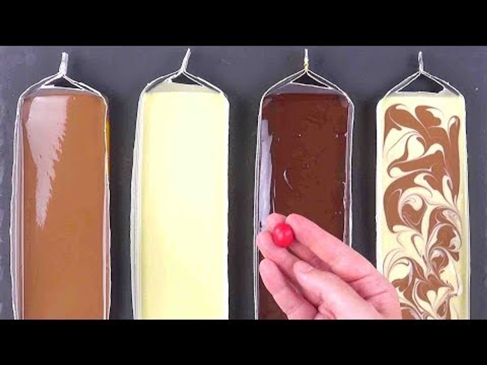 Recorte uma caixa de suco e a preencha com 4x mais chocolate