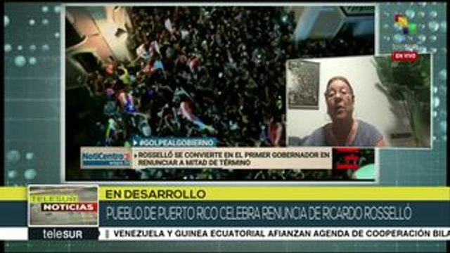 Puertorriqueños celebran renuncia de Ricardo Roselló