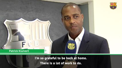 Kluivert thrilled at Barcelona return as new academy director