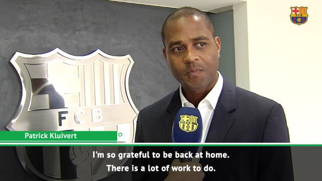 Kluivert thrilled at Barcelona return as new academy director