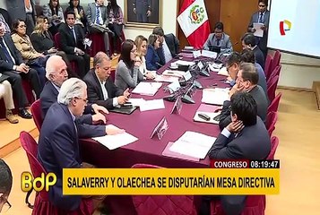 Salaverry y Olaechea definirían elección de Mesa Directiva