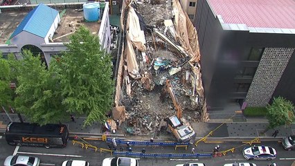 '잠원동 건물 붕괴' 2차 감식..."원인 정밀분석" / YTN