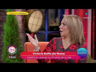 ¡Victoria Ruffo celebró en grande los XV años de su hija! | Sale el sol