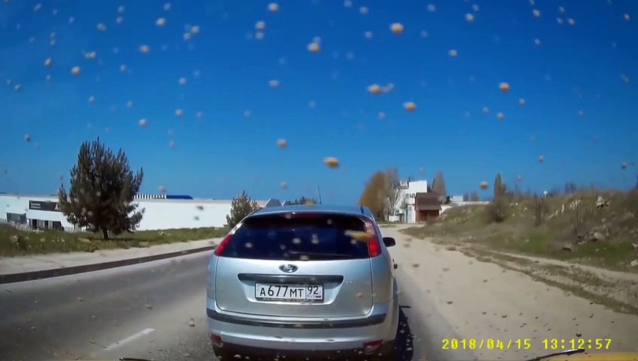 Il sort de sa voiture pour s'embrouiller mais va vite se calmer...