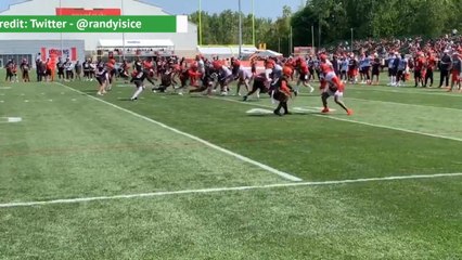 Odell Beckham Jnr goes clutch at training camp