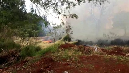 Incêndio causa transtornos no Bairro Cascavel Velho