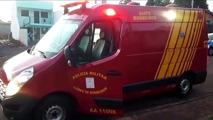 Idosa é socorrida após sofrer queda no Bairro Santos Dumont
