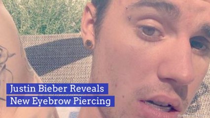 Check Out Justin Bieber's Eyebrow Piercing