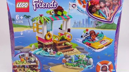 LEGO Friends Turtles Rescue Mission (41376) - Toy Unboxing and Speed Build