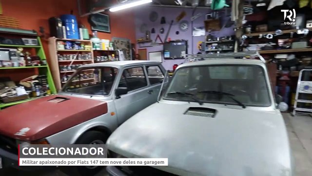 Militar apaixonado por Fiats 147 tem nove deles na garagem
