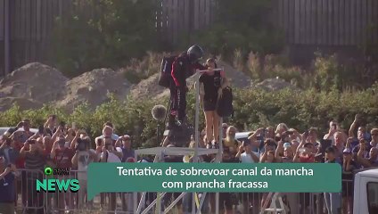 Tentativa de sobrevoar canal da mancha com prancha fracassa