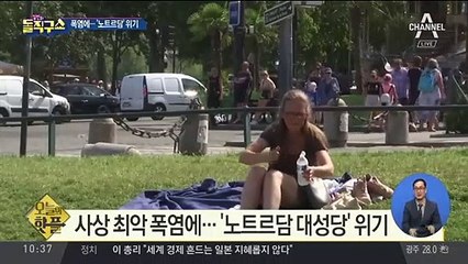 [핫플]폭염에 ‘노트르담’ 위기…“천장 무너질 수도”