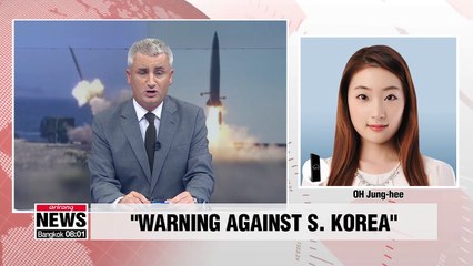 N. Korea says S. Korea should not ignore its missile launch warning