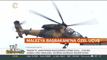YERLİ HELİKOPTER VE İHALARIMIZ MALEZYA BAŞBAKANI İÇİN HAVALANDI
