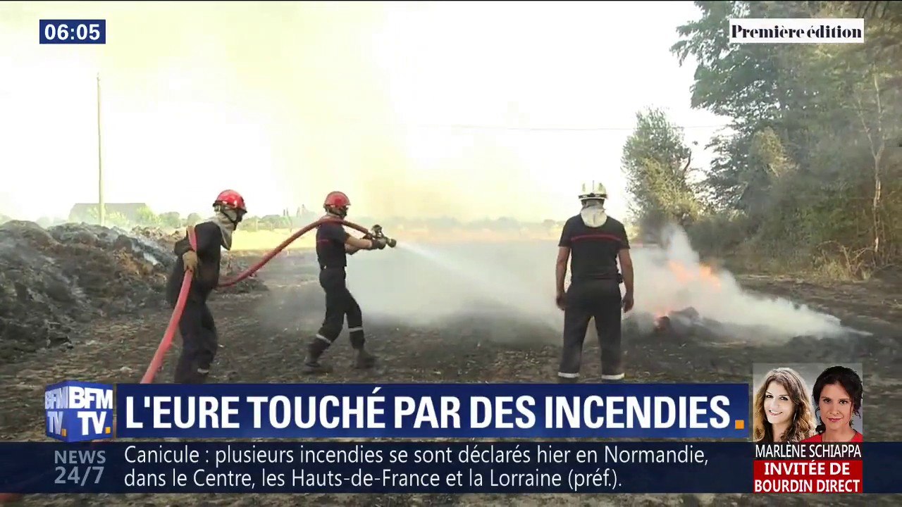 Les images de centaines d'hectares de champs noircis par les incendies dans l'Eure