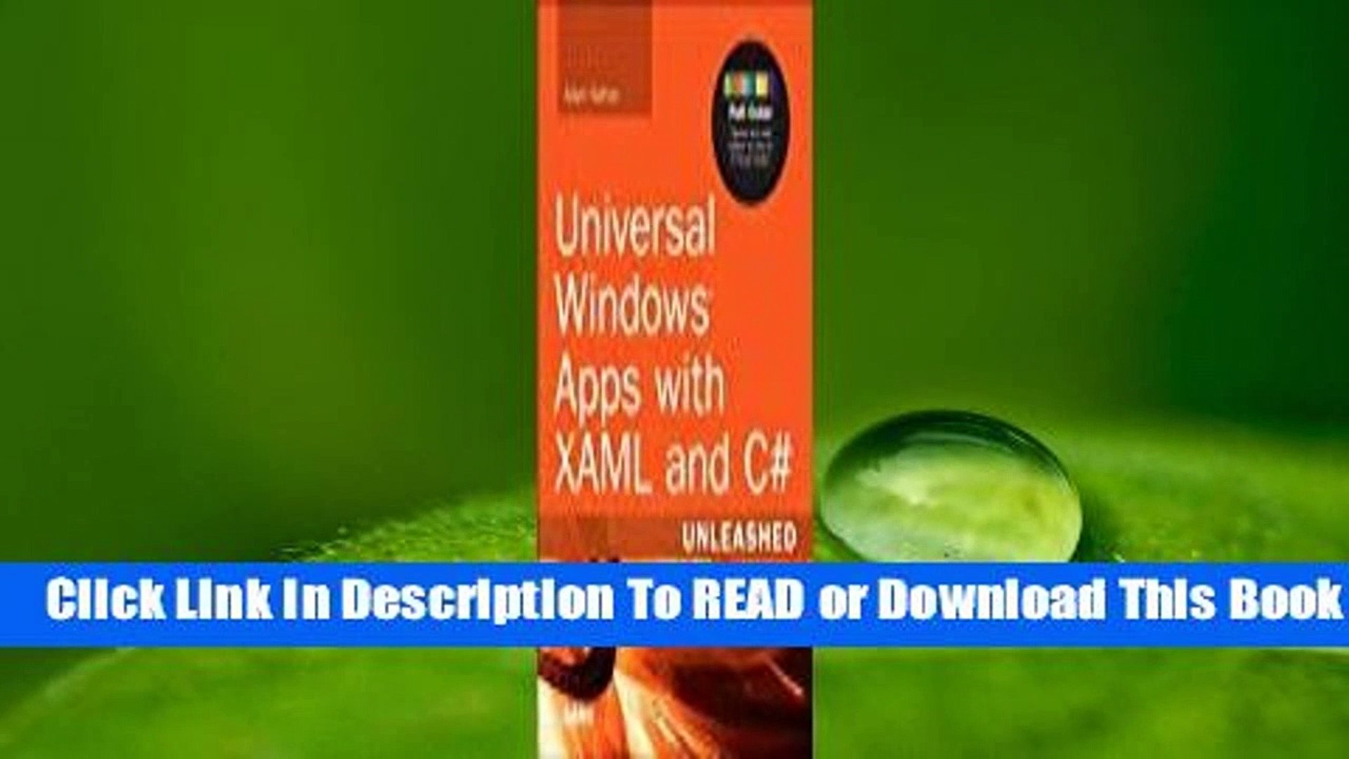 Online Universal Windows Apps With Xaml And C Unleashed For Online - 