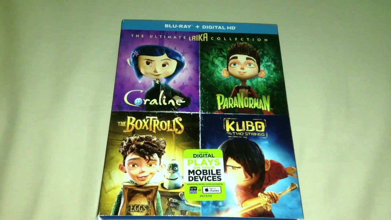 The Ultimate Laika Collection (Coraline, Paranorman, Boxtrolls, & Kubo & the Two Strings) Blu-Ray/Digital HD Unboxing