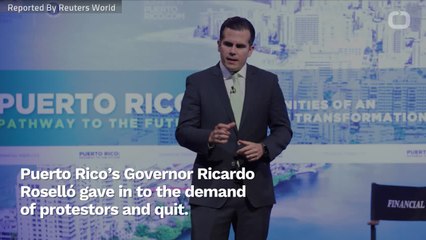 Puerto Rico's Governor Steps Down After Protests Demand His Resignation
