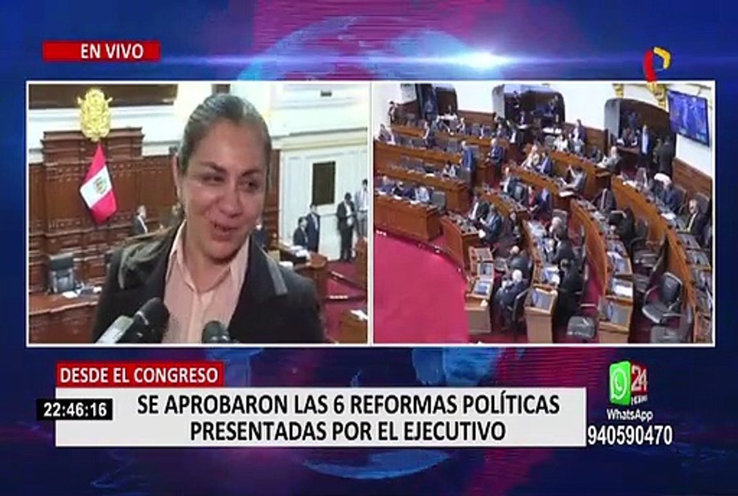 Congreso aprobó las seis reformas políticas presentadas por el Ejecutivo