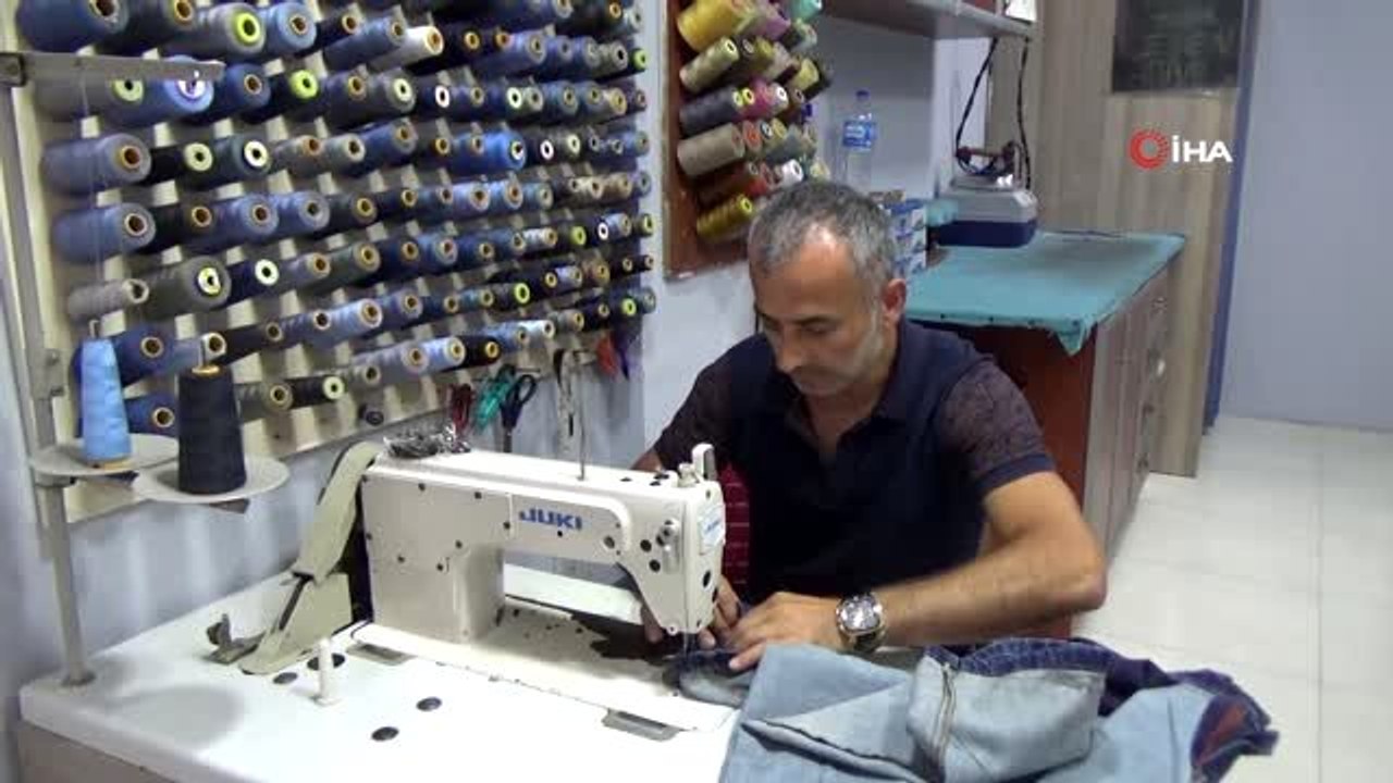 Ordulu 'kot doktoru'ndan İsveç akımına destek...Onun sayesinden kot pantolonlar atılmıyor, tamir...