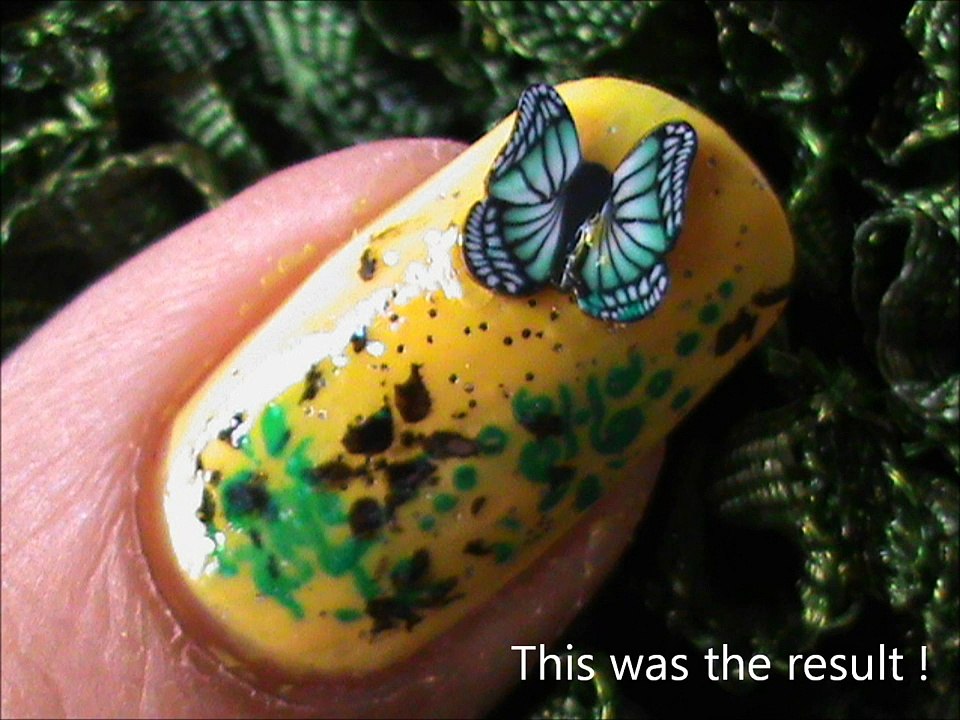 Beautiful Butterfly nail art design