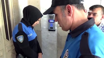 Doğalgazlı binada "tüpçü" diye gelen polise kapıyı açtılar