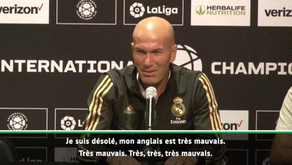 Transferts - Zidane après avoir répondu sur Bale : "Désolé, mon anglais est très mauvais"