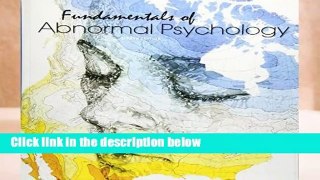 [MOST WISHED]  Fundamentals of Abnormal Psychology