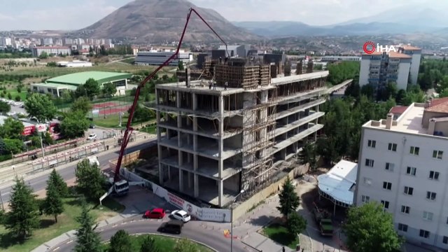 Bu merkez kanser hastası çocukların ve kemik iliği bekleyen hastaların umudu olacak...İnşaat halindeki merkez havadan görüntülendi