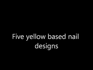 Yellow Nail Polish Designs
