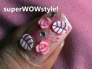 Cute in Pink! - Fimo nail art tutorial