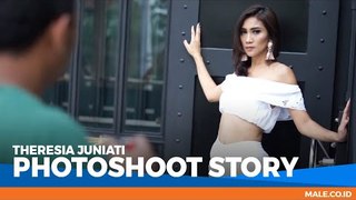 THERESIA JUNIATI di Behind The Scenes Photoshoot - Male Indonesia | Model Seksi Indo