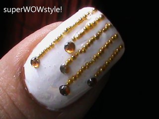 Falling Rhinestones_ Cute nail Art Designs Tutorial!