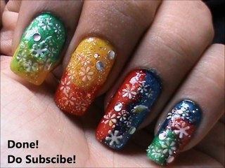 How to do Flower Nail Designs (Using Stickers!)