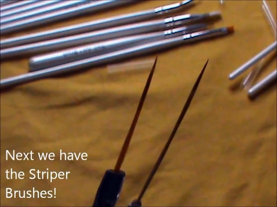 How to use Nail art brushes